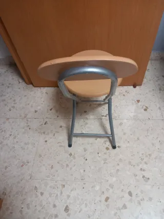 Silla plegable madera y metal