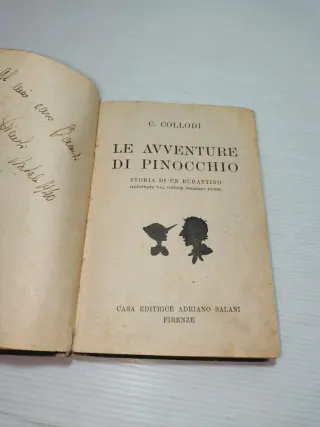 Libro Pinocchio, Salani 1940 LEGGI