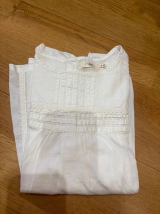 Blusa Sfera blanca Bordada niña