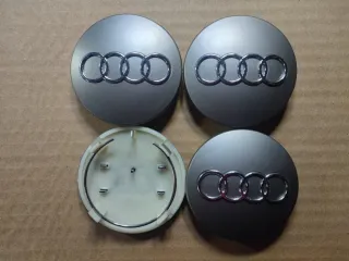 Tapabujes Audi gris 67mm centro rueda llanta logo