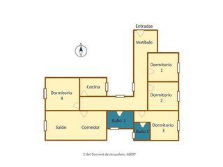 Piso en venta en La Roqueta en Valencia