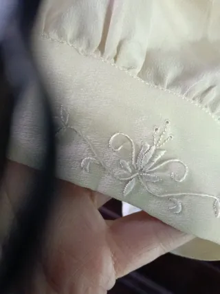 Camicia in pura seta ricamata