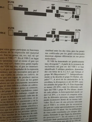 Libro antiguo de medicina sobre VIH