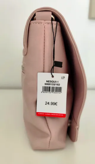 Bolso rosa de hombro o bandolera