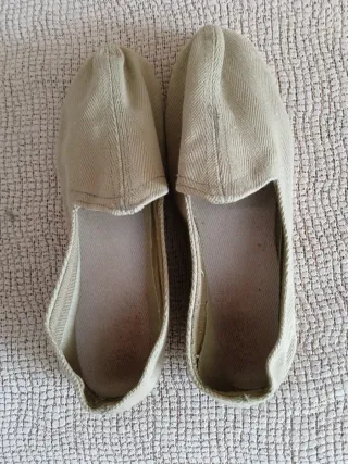 Zapatillas de esparto verde Claro.Caballero