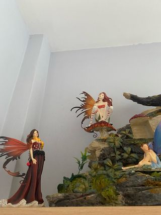 Figure di Fate Collezioniste con Tronco