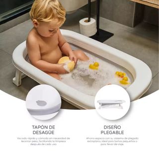 Bañera plegable bebé MS con cojín