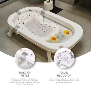Bañera plegable bebé MS con cojín