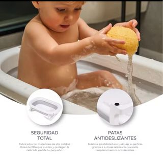 Bañera plegable bebé MS con cojín