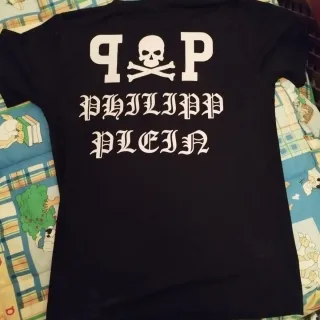 Camiseta Philipp Plein Negra Hombre