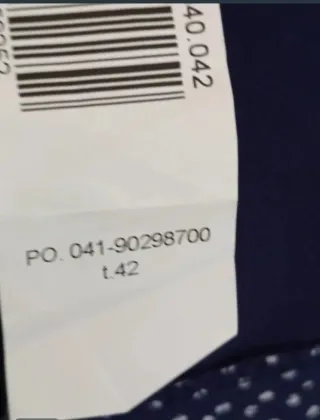 Falda azul de lunares