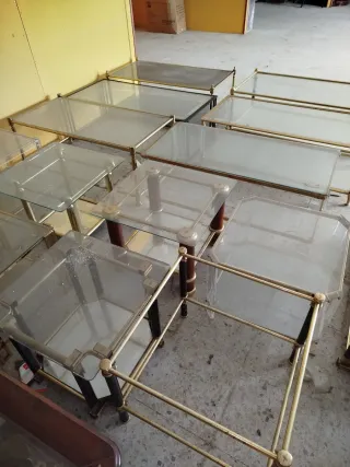 Lote 15 Mesitas de Salón Cristal