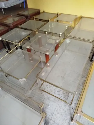 Lote 15 Mesitas de Salón Cristal