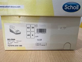 Sandalias Scholl Beige/Plata Talla 39/40