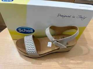 Sandalias Scholl Beige/Plata Talla 39/40