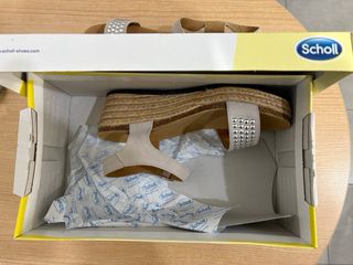 Sandalias Scholl Beige/Plata Talla 39/40