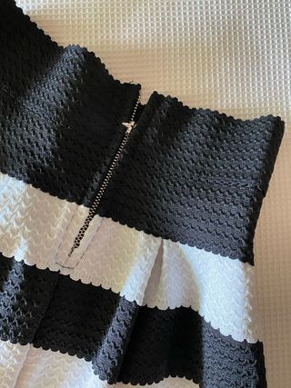 Falda elástica rayas