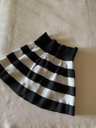 Falda elástica rayas