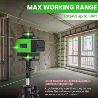 NIVEL LASER 4D DE 16 LINEAS CON TRÍPODE