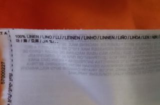 Vestido MIDI Lino Mango Naranja Talla M