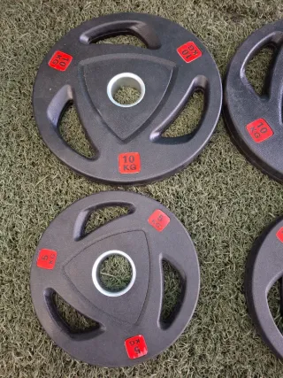 4 Discos Olímpicos 10kg y 5kg