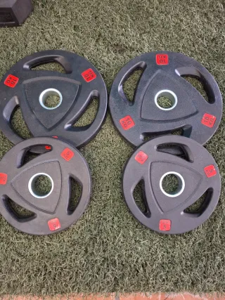 4 Discos Olímpicos 10kg y 5kg