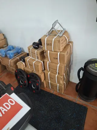 4 Discos Olímpicos 10kg y 5kg