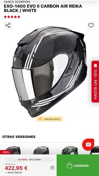 Casco Scorpion EXO-1400 Carbon Air Reika