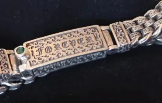 Pulsera Plata S925 con Piedra Verde