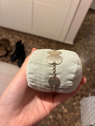 Pulsera Tous plata oso y círculo