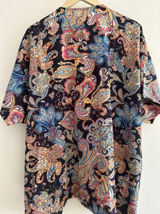 Kimono estampado multicolor talla única