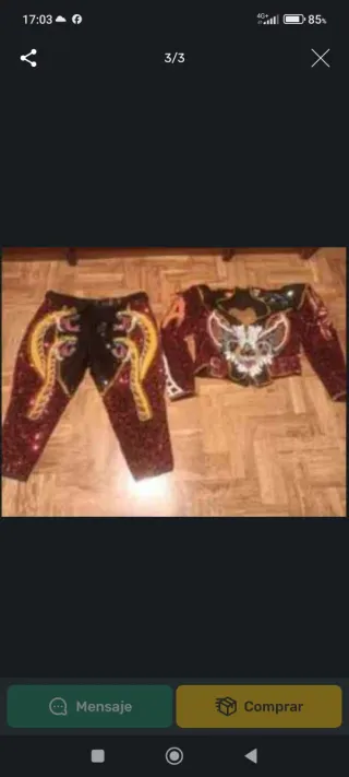 Traje de luces torero