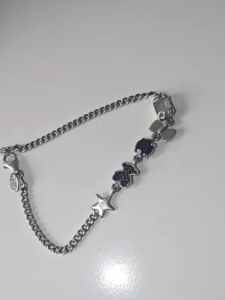 Pulsera Plata Tous Join Negra y Plateada