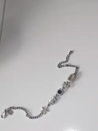 Pulsera Plata Tous Join Negra y Plateada