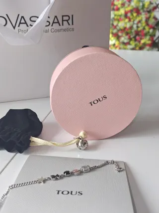 Pulsera Plata Tous Join Negra y Plateada