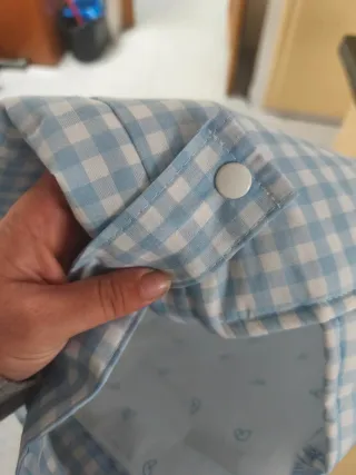 Mi bollito Bolso carro silla paseo Vichy celeste