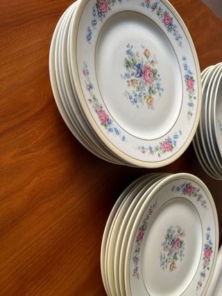 VAJILLA ANTIGUA PORCELANA LIMOGES