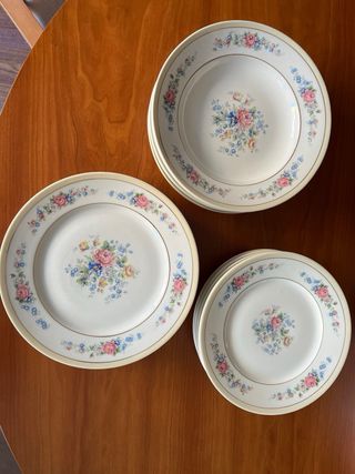 VAJILLA ANTIGUA PORCELANA LIMOGES