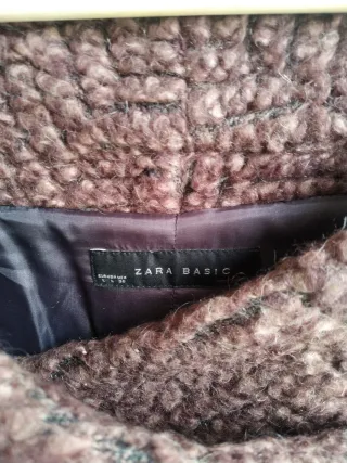 Chaqueta de lana morada