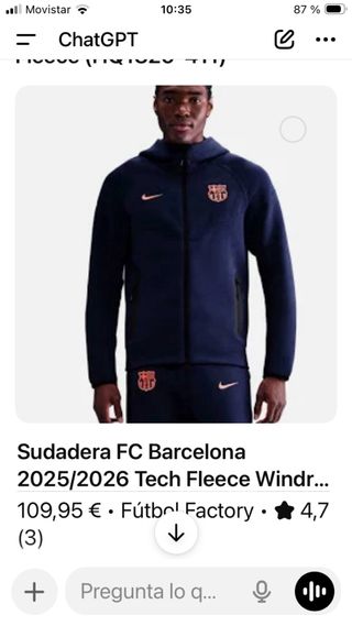 Sudadera Nike Barça Hombre XXL