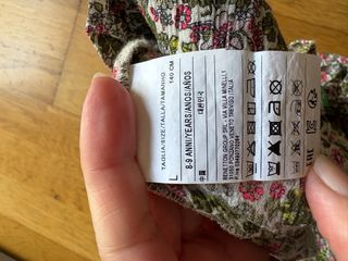 Pantalón flores United colors of Benetton Talla 9