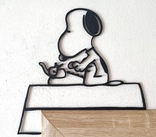 Adorno Snoopy para puerta