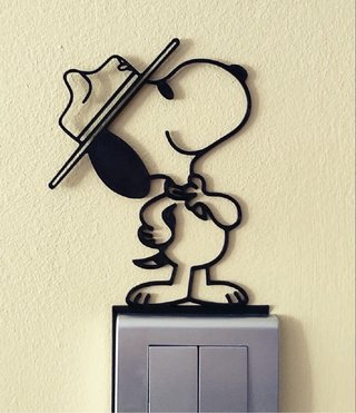 Adorno Snoopy para puerta