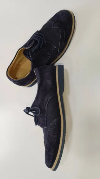 Zapatos comunión niño azul t.36. el corte ingles