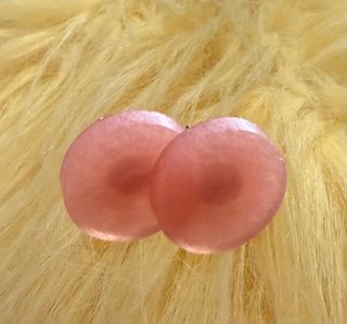 Pendientes Resina Redondos Rosa