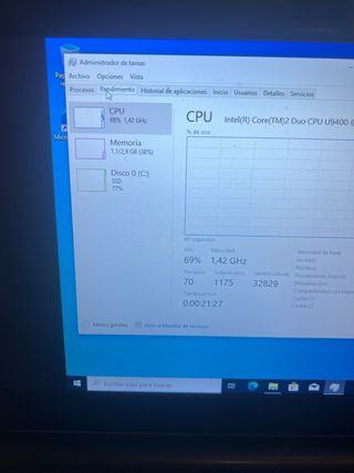 Sony Vaio portátil negro