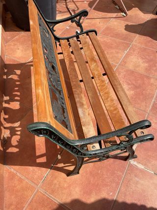 Banco Decorativo Hierro y Madera Animales