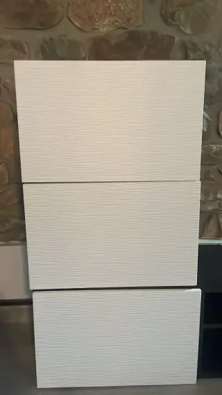 Mueble de salón moderno blanco y negro