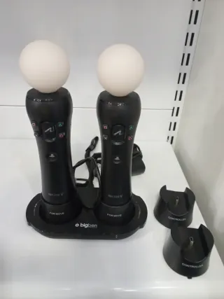 Pack Mandos Move PS3/PS4 + Cargador Dual