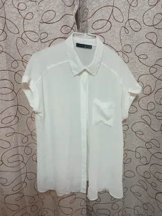 Camisa blanca manga corta Atmosphere Talla M